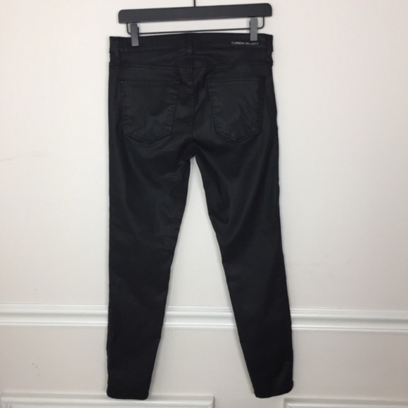 Current/Elliott Stiletto Black Coated Ankle Jeans - Picture 3 of 8